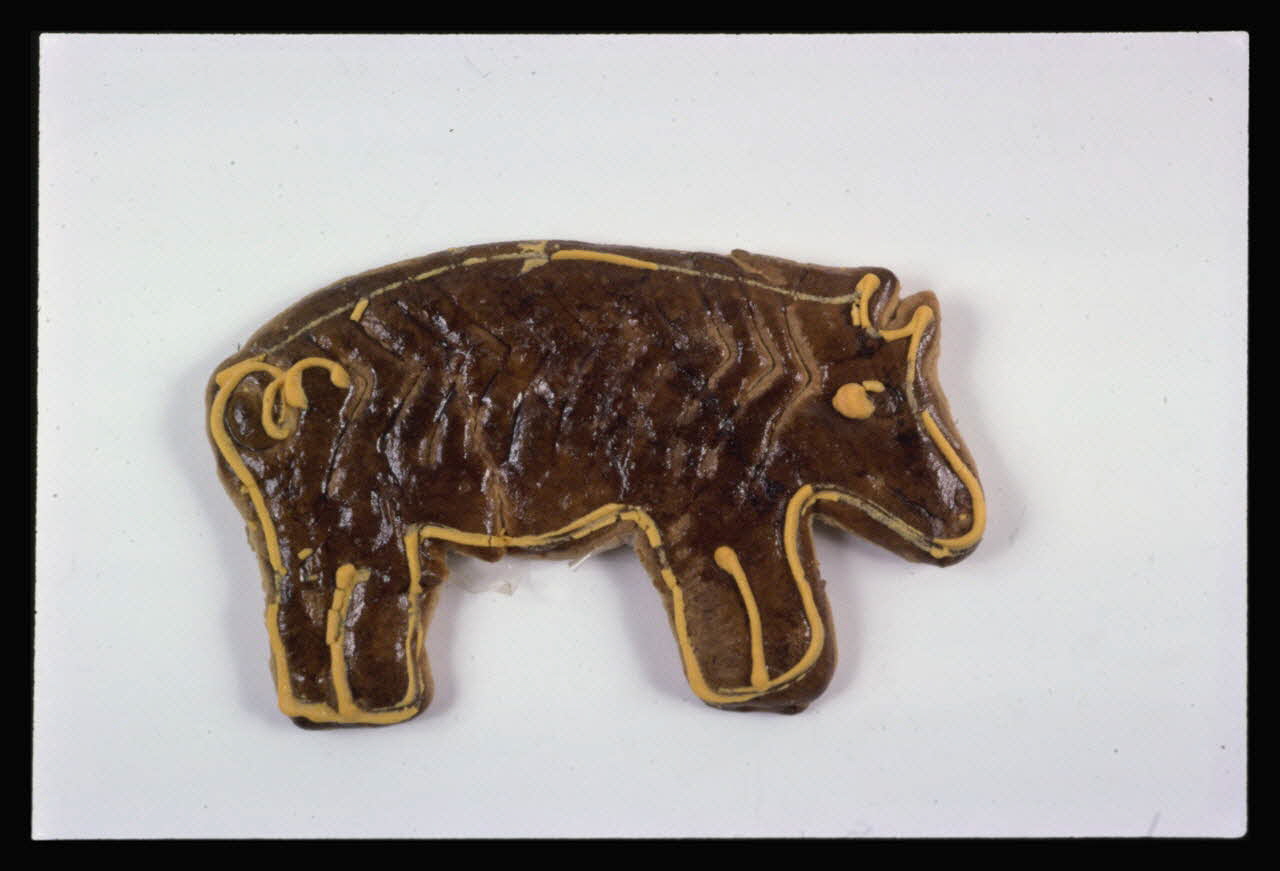 photographie Pain d'épice à décor de cochon Ph.1984.55.13 Photo