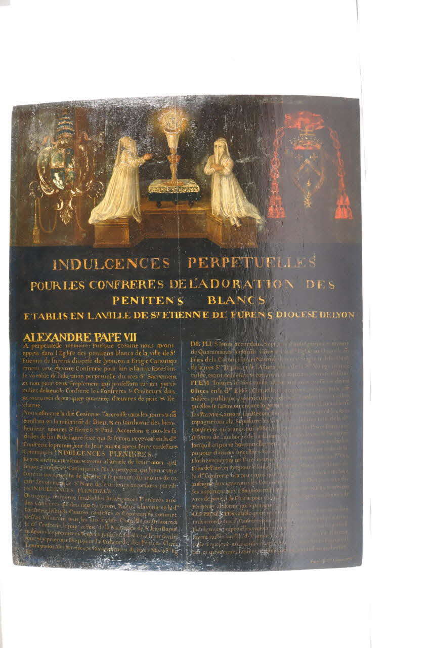 C Coignet . De tableau Confrérie des pénitents blancs de Saint-Etienne Rhône-Alpes, France 1776 1948.40.1 Photo Mucem