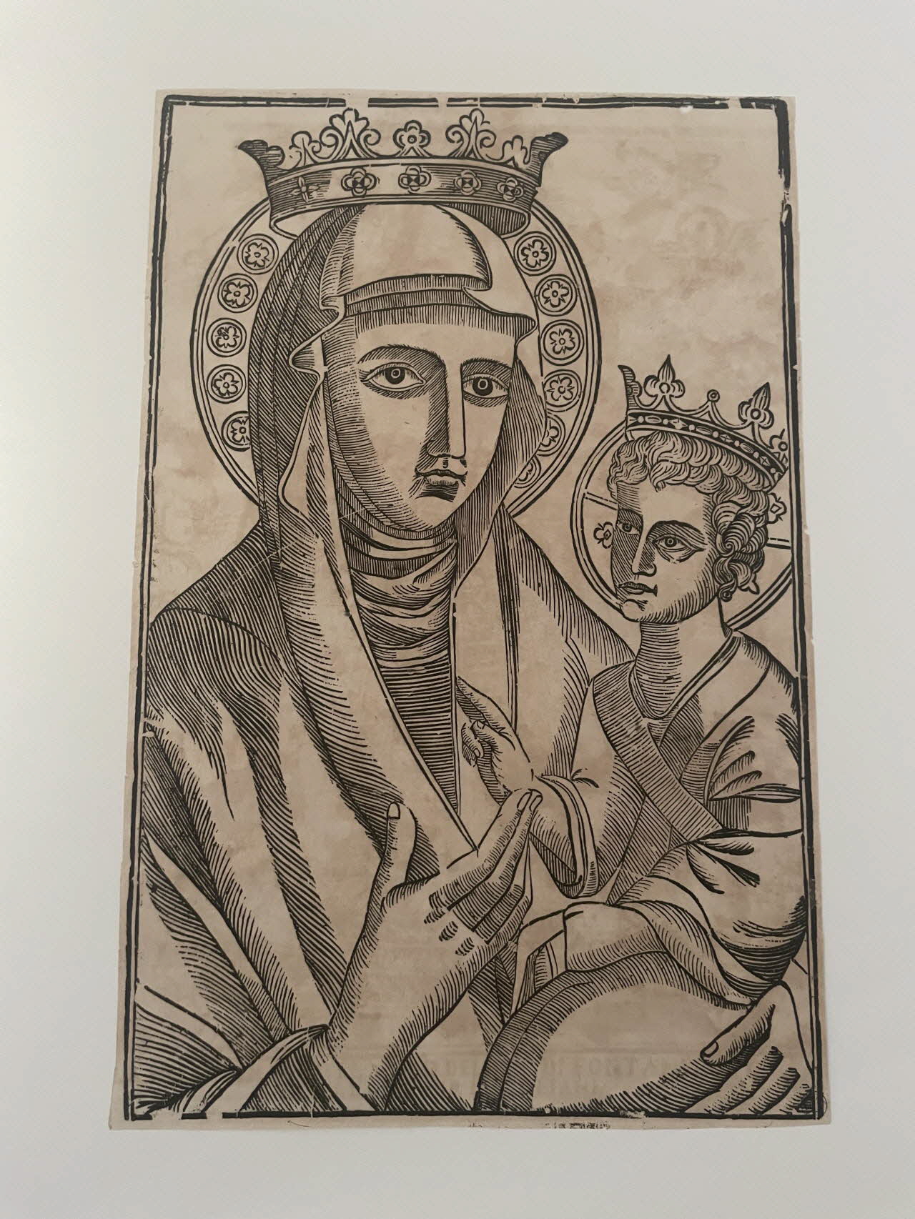 imagerie ancienne Madone de Saint Luc 2000.46.14 Photo Mucem