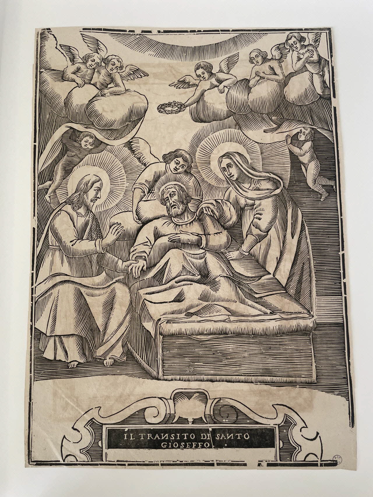 imagerie ancienne IL TRANSITO DI SANTO  GIOSEFFO 2000.46.22 Photo Mucem