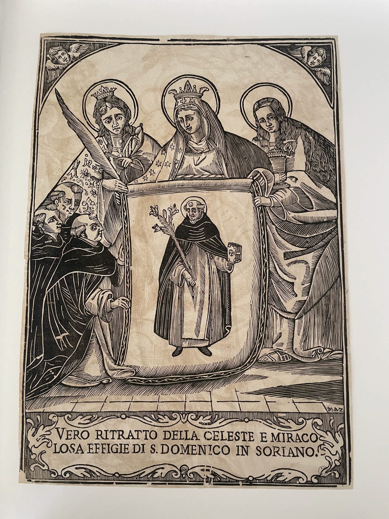 imagerie ancienne VERO RITRATTO DELLA CELESTE E MIRACO  LOSA EFFIGIE DI S. DOMENICO IN SORIANO 2000.46.28 Photo Mucem