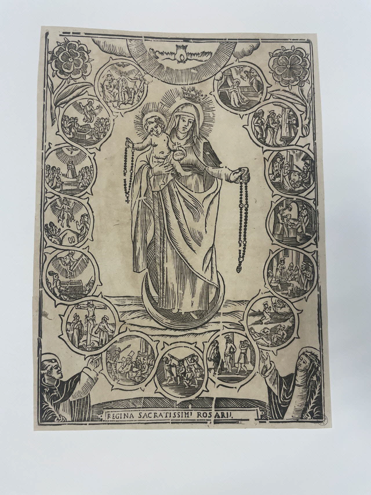 imagerie ancienne REGINA SACRATISSIMI ROSARII 2000.46.6 Photo Mucem