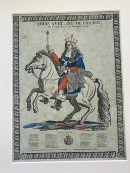 Julie ; Lulie ; Jean François Joseph Hurez imagerie ancienne LOUIS XVIII, ROI DE FRANCE Cambrai 1815-1817 1965.75.132 Photo Mucem