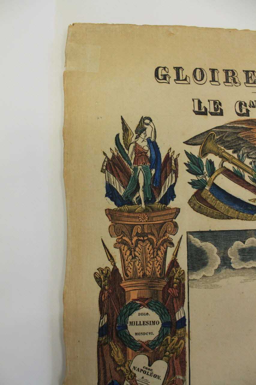 estampe GLOIRE NATIONALE./LE GAL CAMBRONNE. 1951.42.15 Photo Mucem