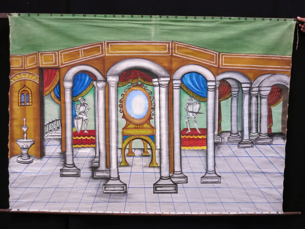 Giacinto Fiore rideau de fond de scène Camera da letto Sicile, Italie 1980-1989 2015.1.44 Photo Mucem