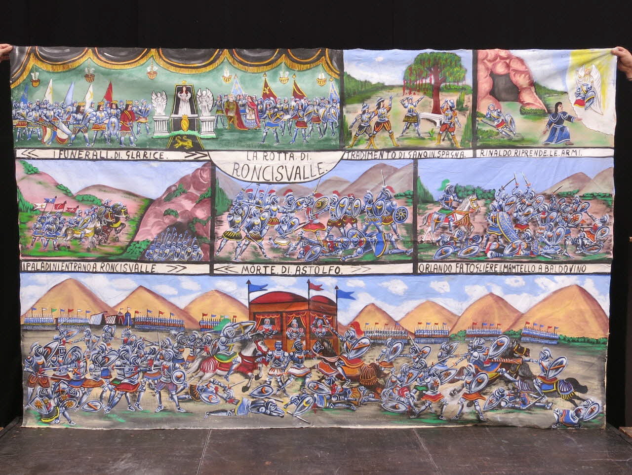 Guiseppe Caropepe affiche La rotta di Roncisvalle Sicile, Italie 1979-1981 2015.1.52 Photo Mucem