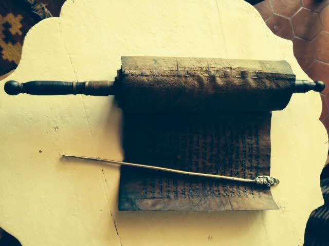 manuscrit Rouleau d'Esther Tunisie 1801-1900 2015.16.18.1-2 Photo Mucem