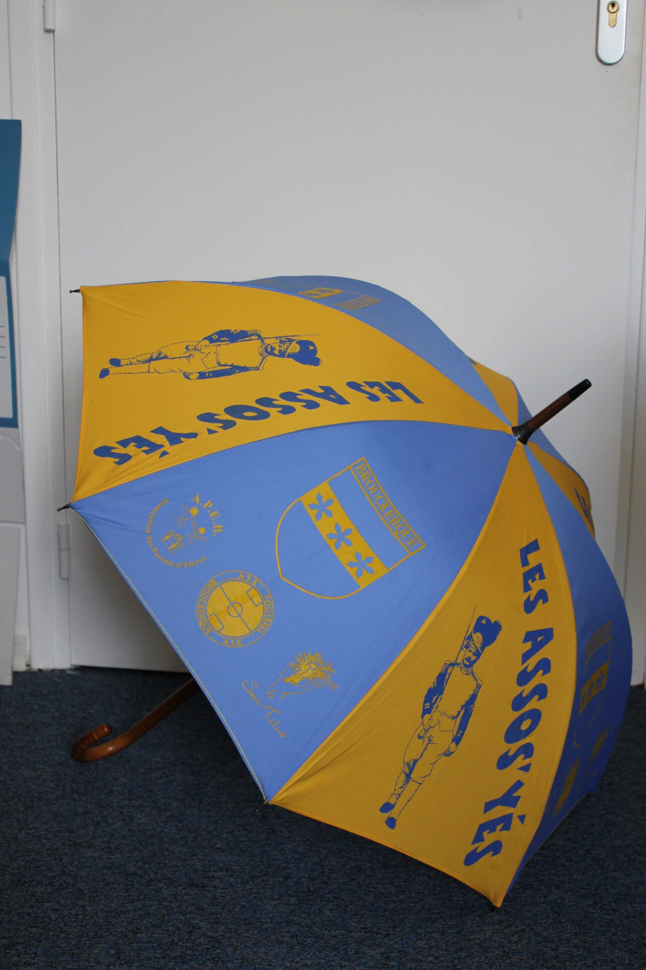 PARAPLUIE parapluie du groupe carnavalesque les Assoc'yés. 2015.22.1 Photo Mucem