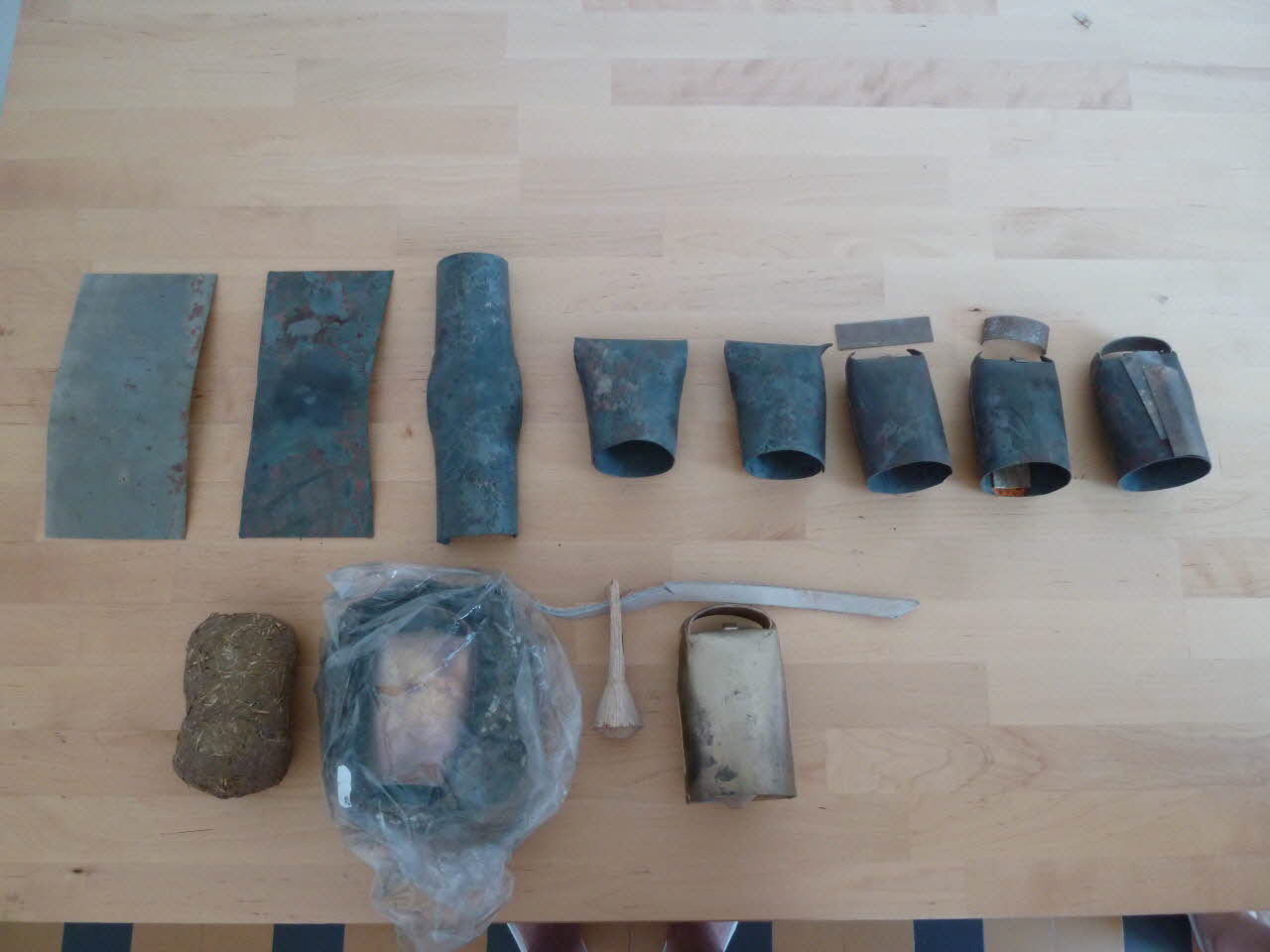 séquence de fabrication Séquence de fabrication d'une sonnaille 2015.33.3.3 Photo