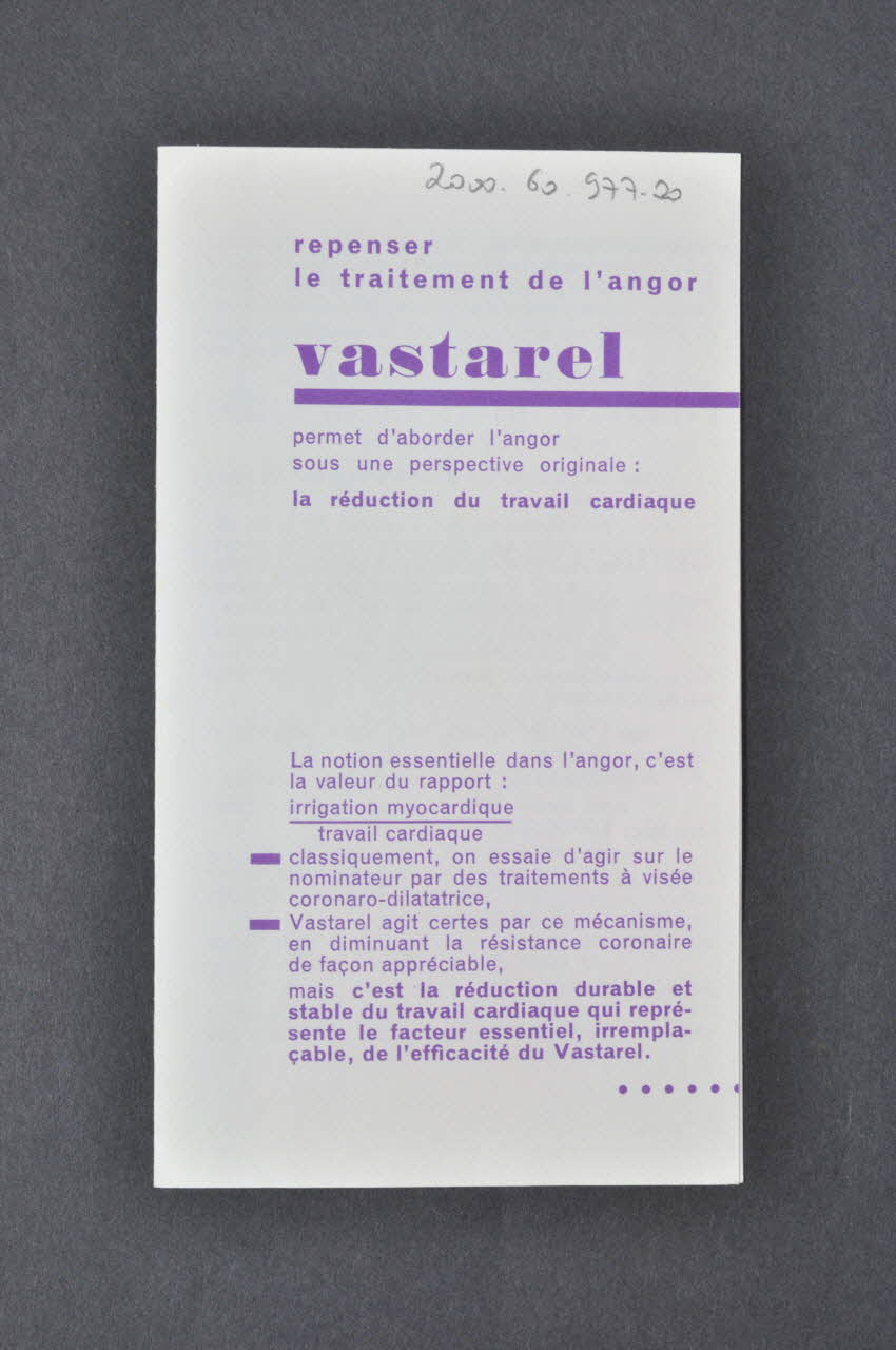 dépliant publicitaire 1970 2000.60.977.20  Photo Mucem