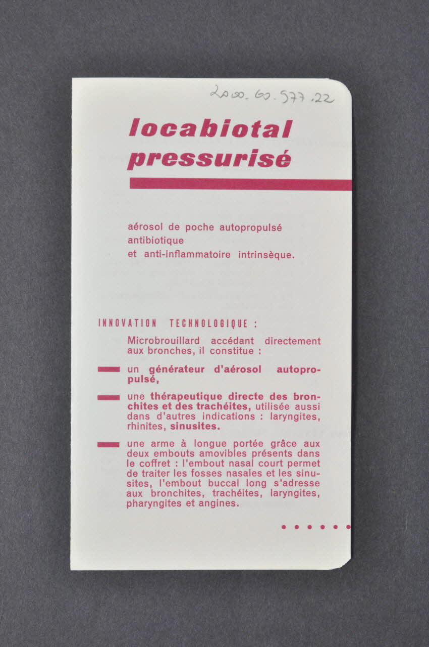 dépliant publicitaire 1970 2000.60.977.22  Photo Mucem