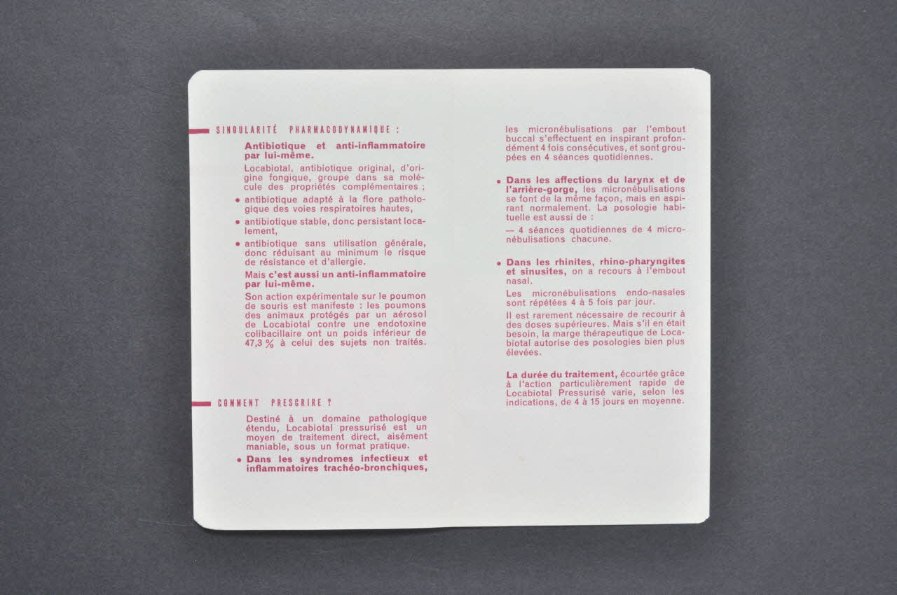 dépliant publicitaire 1970 2000.60.977.22  Photo Mucem