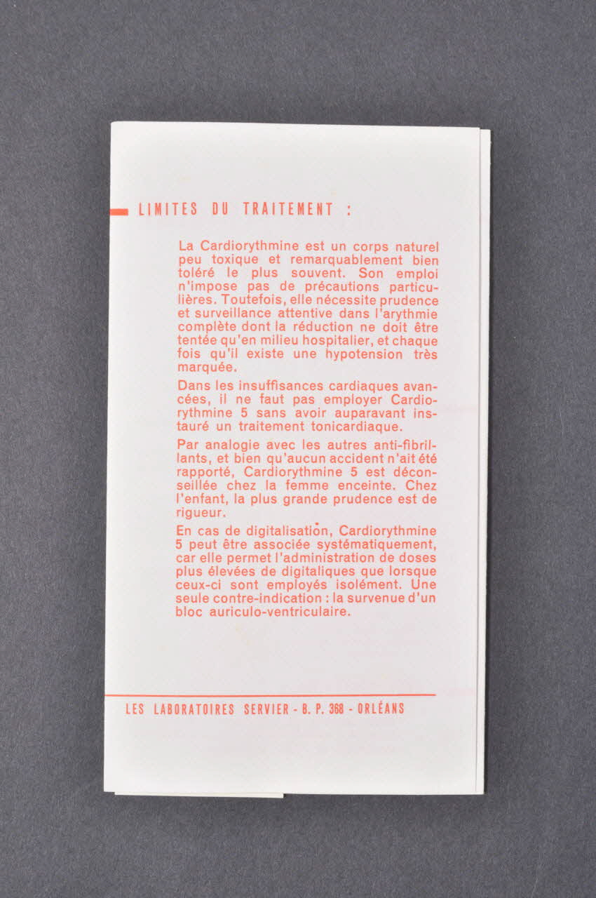 dépliant publicitaire 1970 2000.60.977.29  Photo Mucem