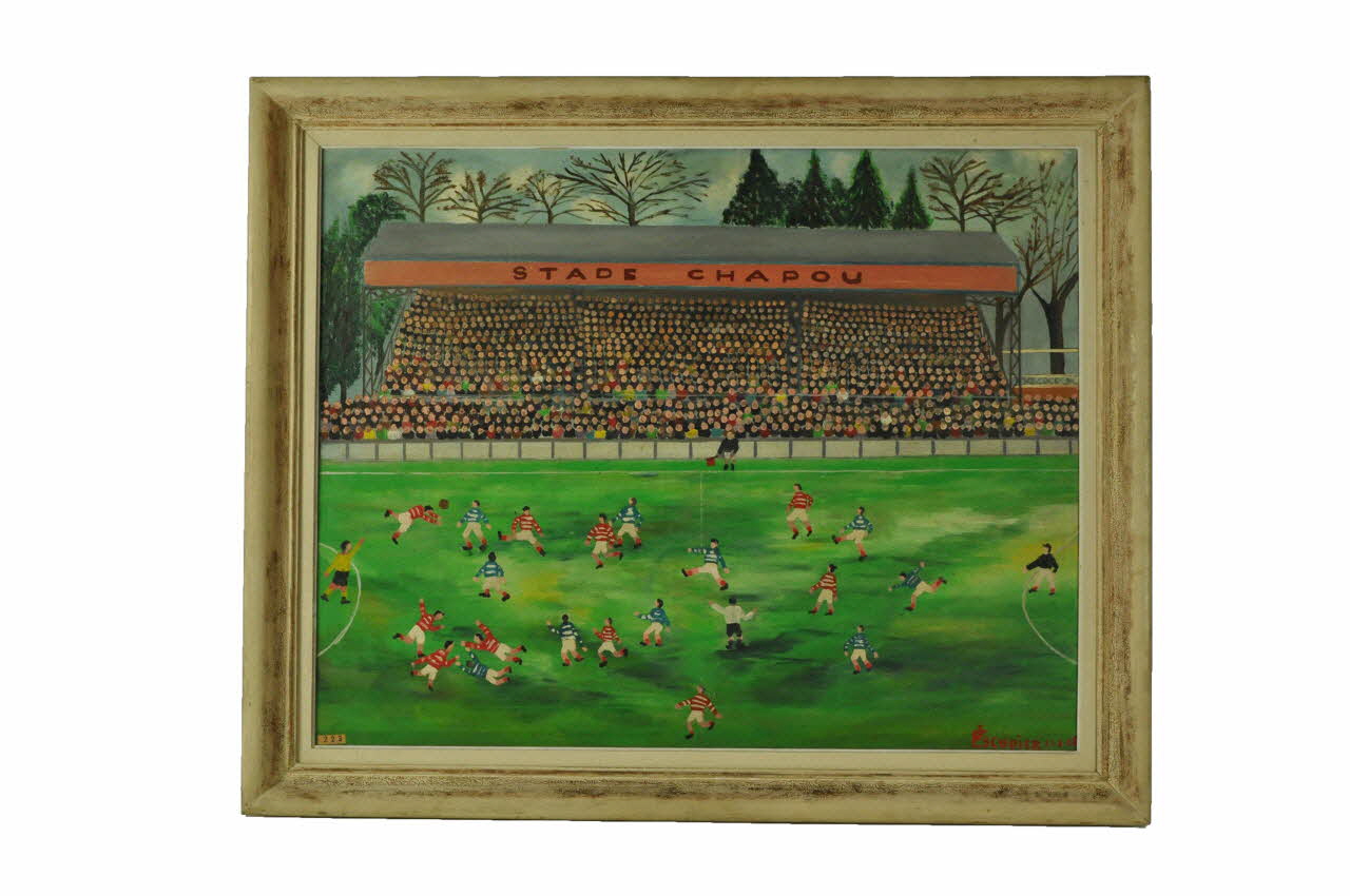 Jean Escudier tableau La partie de football Midi-Pyrénées, France 1948 1948.45.1 Photo Mucem