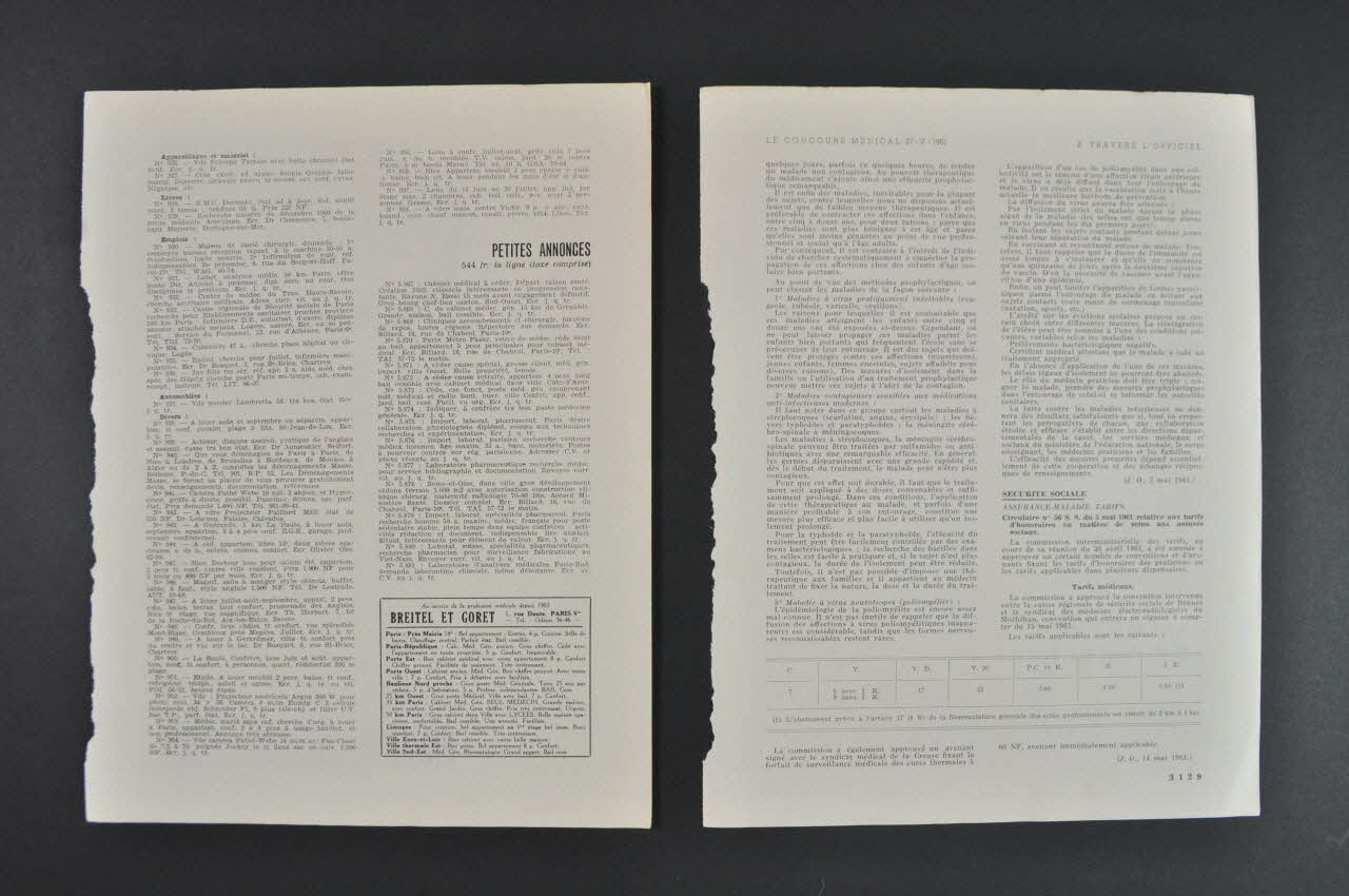 FEUILLE DE PAPIER 1960 2000.60.984.1.2.1-2 Photo Mucem