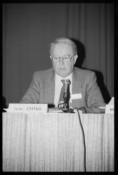 André Pelle photographie "Anthropologie sociale et ethnologie de la France". Congrès de sociologie au MNATP du 19 au 21 novembre 1987 Ile-de-France, France 1987 Ph.1988.17.43  Photo