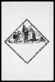 photographie "Le cavalier c'est la fleur de l'armée". Numéro de conscrit. Lithographie couleur. Maison Pellerin à Epinal Ph.1988.2.127 Photo