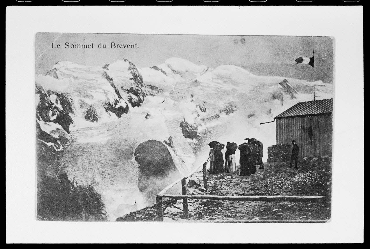 photographie "Le sommet du Brevent". Carte postale. 1908 Ph.1988.42.17 Photo