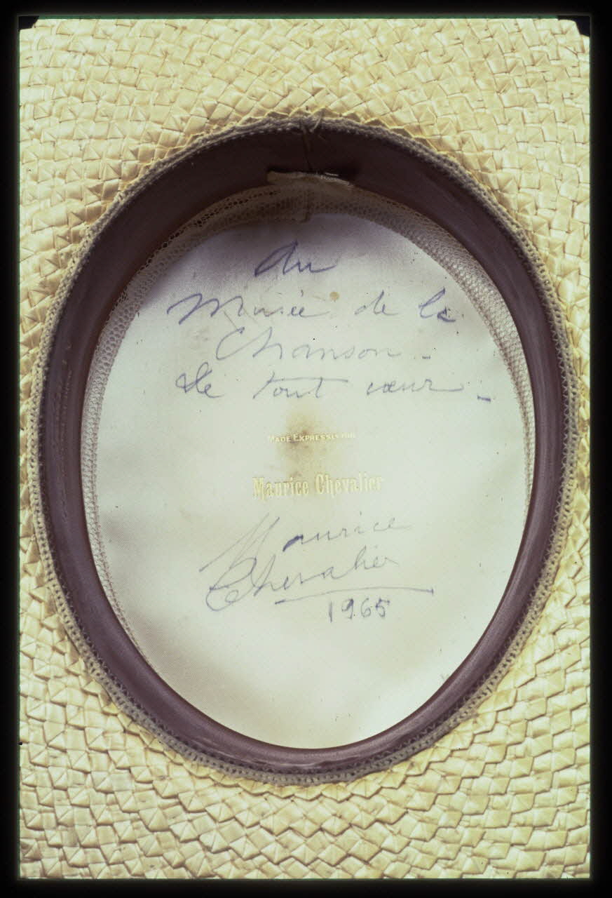 photographie Canotier de Maurice Chevalier Ph.2004.1.185 Photo