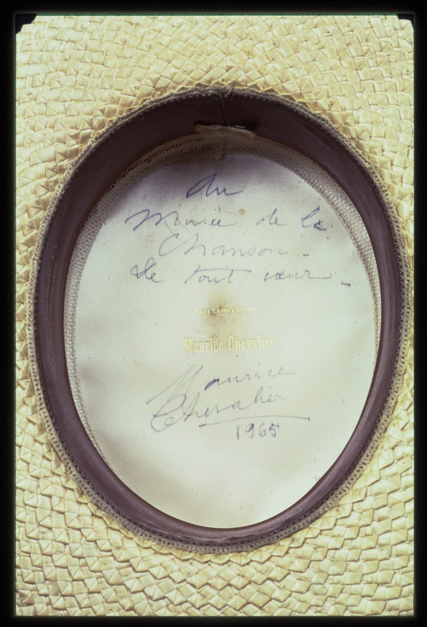 photographie Canotier de Maurice Chevalier Ph.2004.1.186 Photo