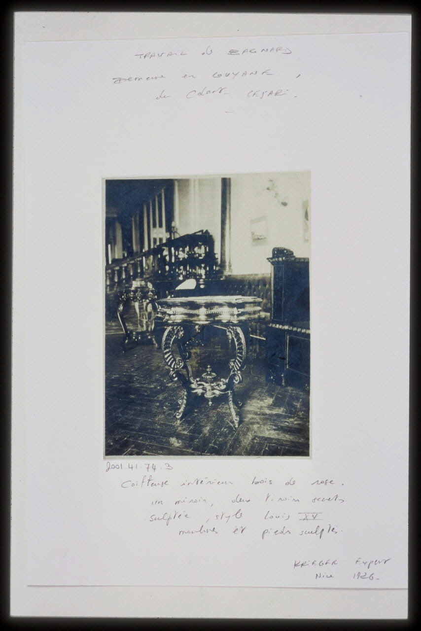 photographie Mobilier du  Commandant Cesari, commandant particulier du pénitencier des Iles du Salut, Guyane Ph.2004.1.374 Photo