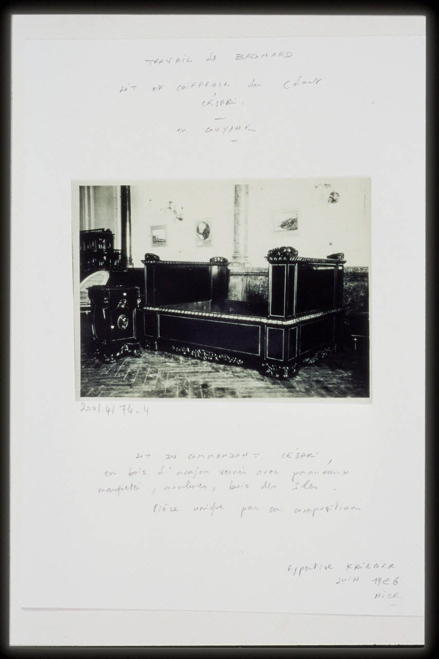 photographie Mobilier du  Commandant Cesari, commandant particulier du pénitencier des Iles du Salut, Guyane Ph.2004.1.375 Photo Mucem / Danièle Adam