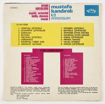 Şenay disque 33 tours Oyun Havalari Exotic Oriental Belly - Dances Music Turquie 1968 2023.21.1.1-2  Photo Mucem / Marianne Kuhn