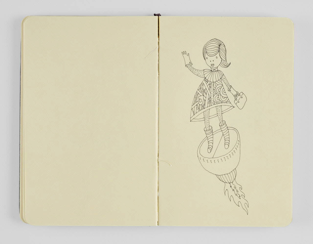 Bugz carnet de dessins blackbook Attique, Grèce 2006 2023.26.1 Photo Mucem / Marianne Kuhn