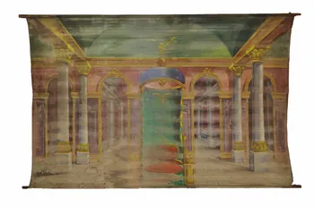 toile de fond de théâtre de marionnettes 1948.6.60 Photo Mucem