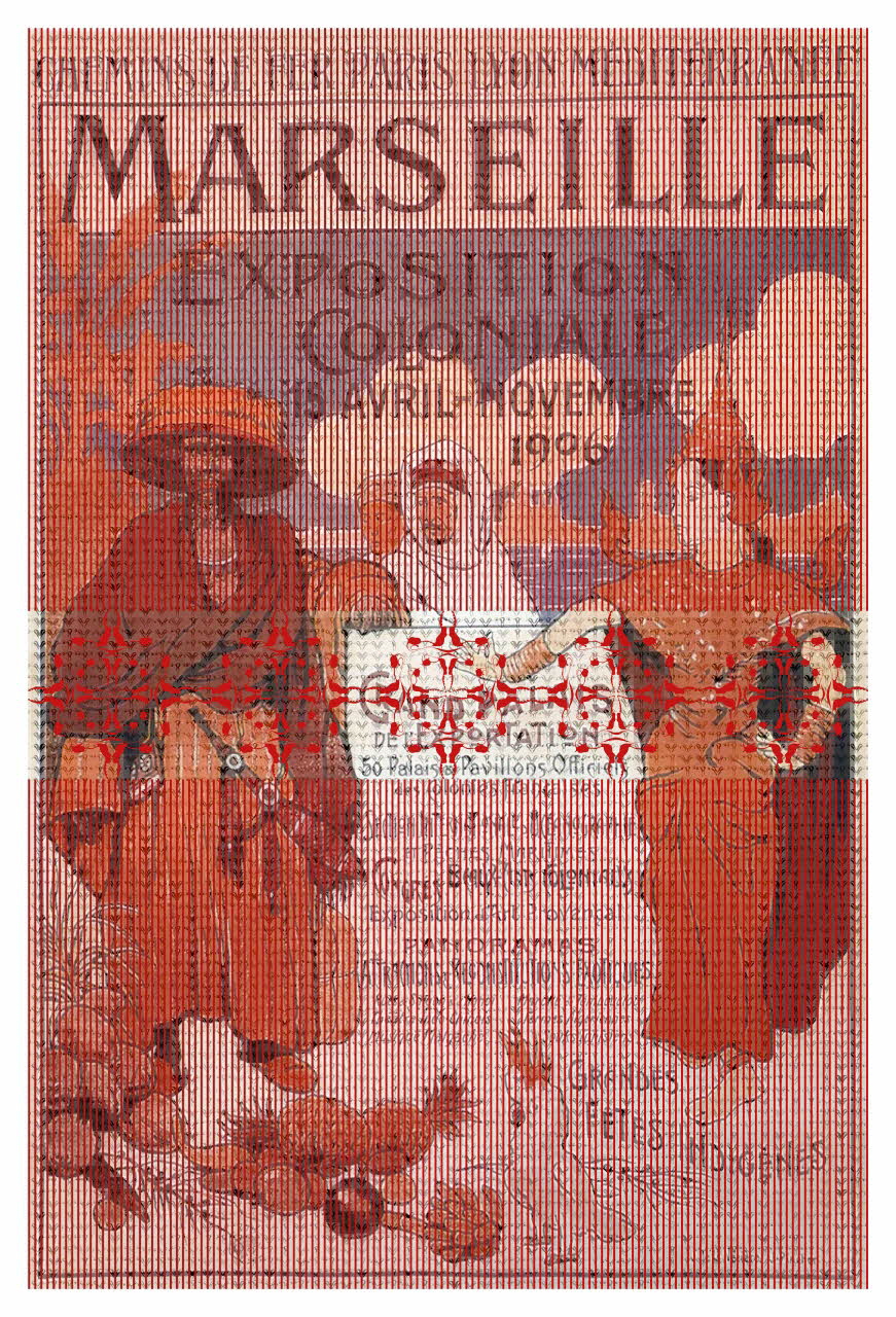 Fatima Mazmouz ; Joseph Nézière (de la) ; Joseph Pinchon affiche Les Utérus de mon père, 1 Ile-de-France, France 2016 2023.44.1 Photo Fatima MAZMOUZ