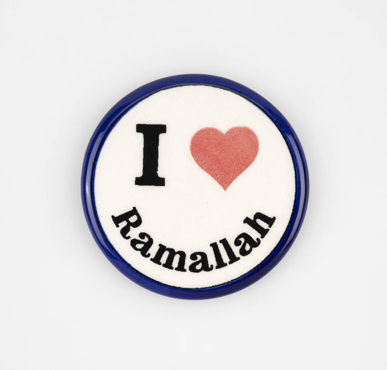 magnet I "love" Ramallah 2023.39.3 Photo Mucem / Marianne Kuhn