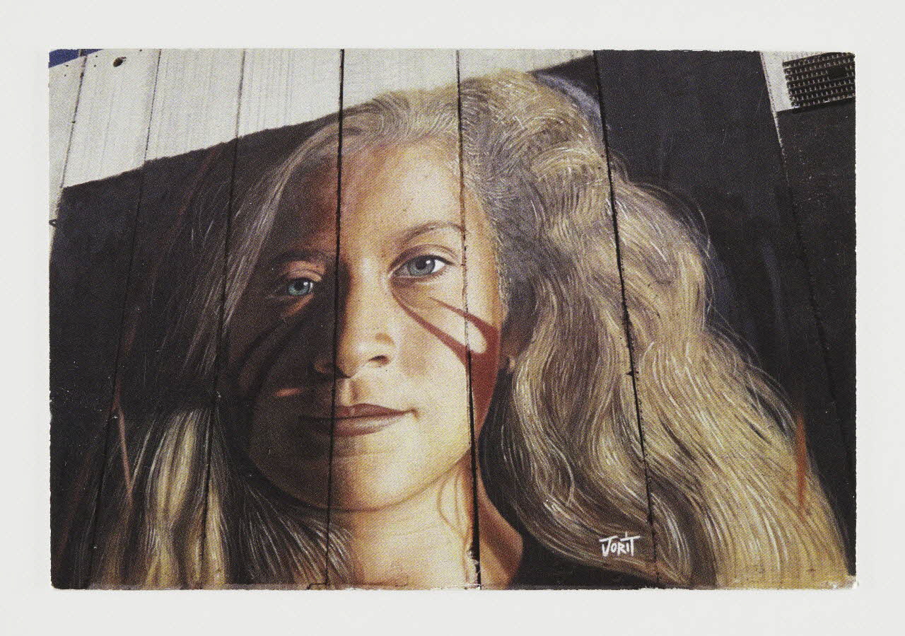 magnet Visage de femme par Jorit 2023.41.12 Photo Mucem / Marianne Kuhn