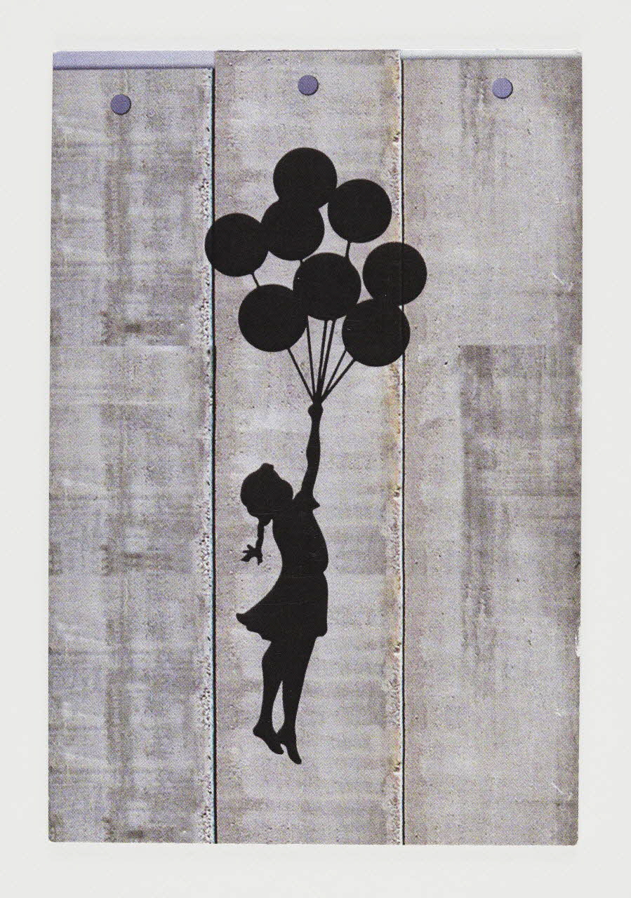 magnet La petite fille aux ballons de Banksy 2023.41.6 Photo Mucem / Marianne Kuhn