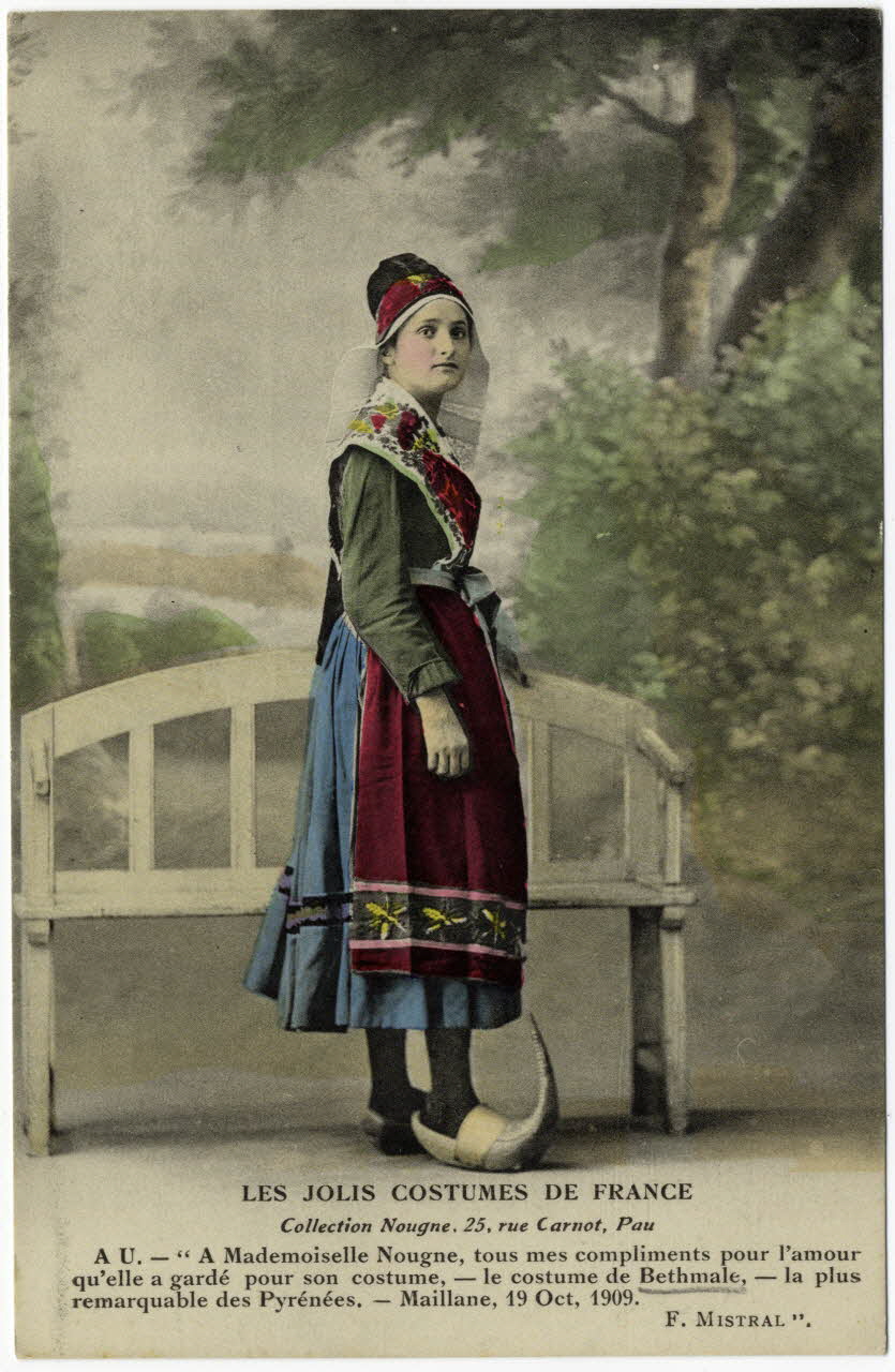 COLLECTION NOUGNE carte postale COSTUME DE BETHMALE Ariège, PAU 1903-1920 005004 Photo