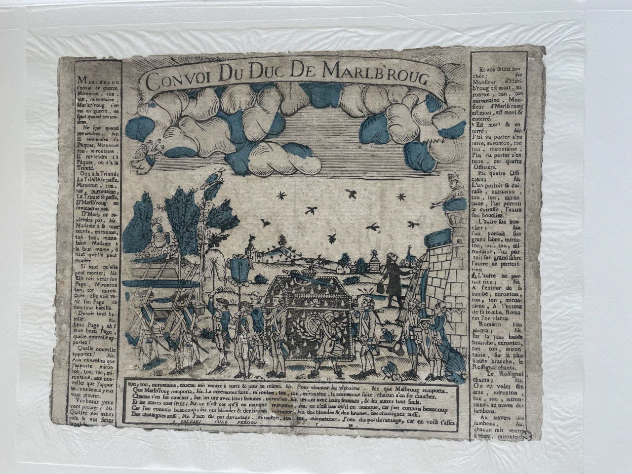 Michelin François ; Pierre-Fiacre Perdoux imagerie ancienne CONVOI DU DUC DE MARLBROUG Orléans 1771-1805 1951.30.26 Photo Mucem