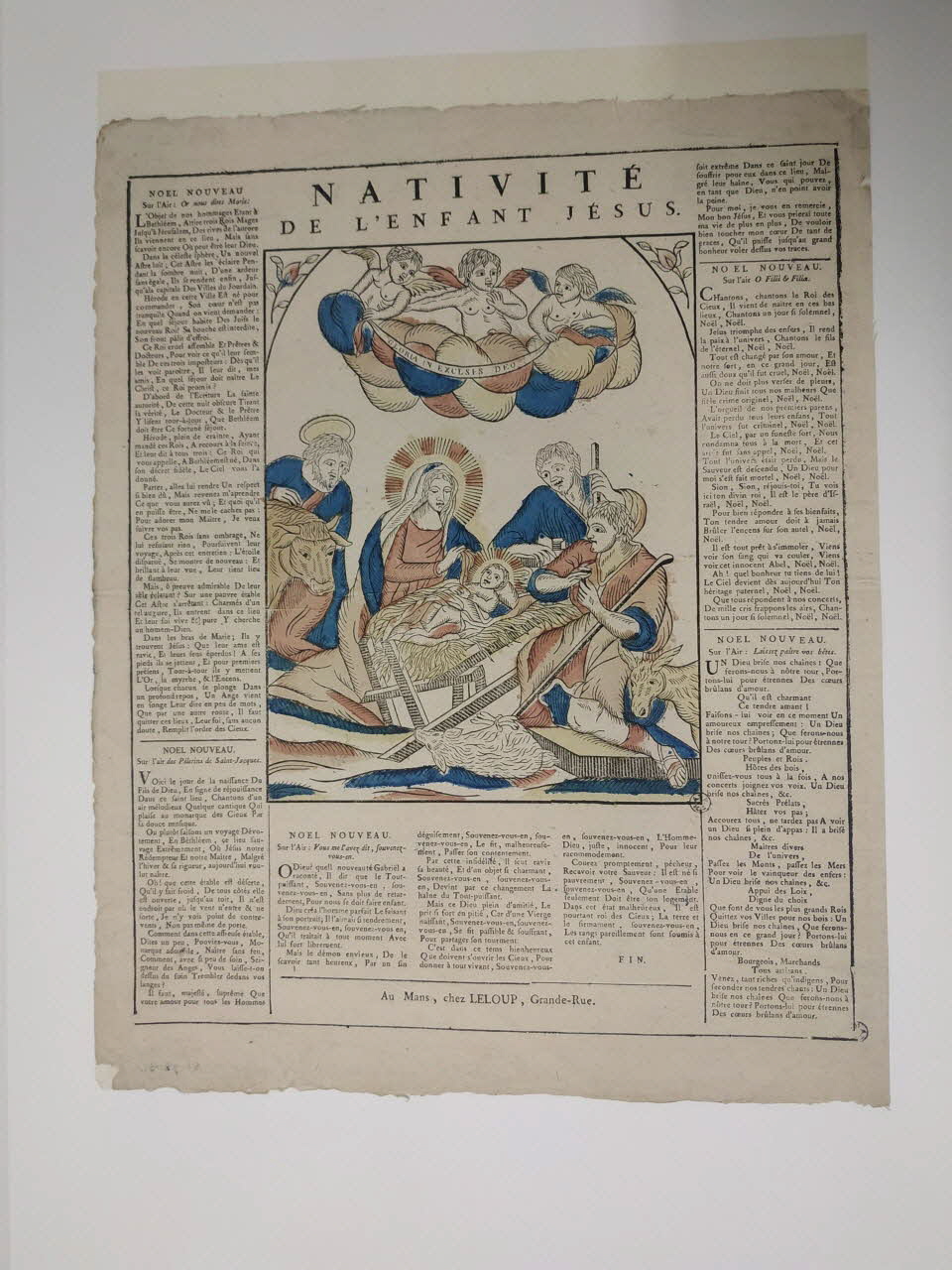 imagerie ancienne NATIVITE  DE L'ENFANT JESUS. 1951.72.31 Photo Mucem