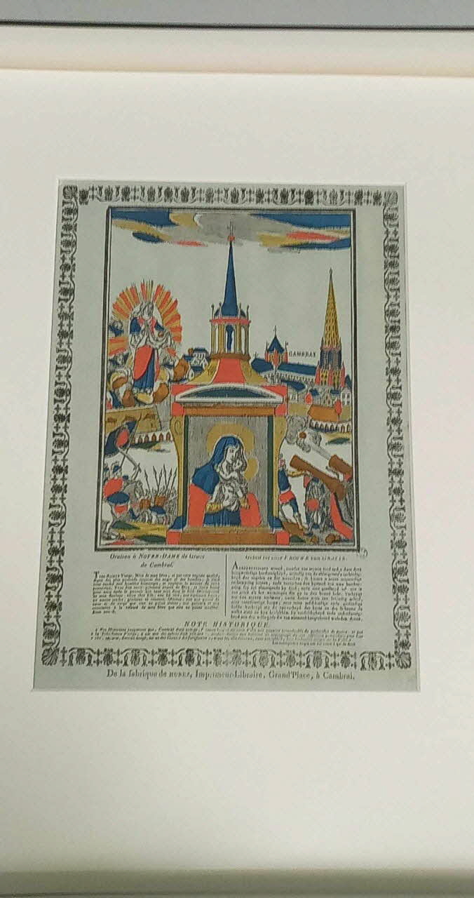 Pierre-François Godard ; Jean François Joseph Hurez imagerie ancienne Oraison à NOTRE-DAME de Grace de Cambrai Cambrai 1815-1817 1965.75.112 Photo Mucem