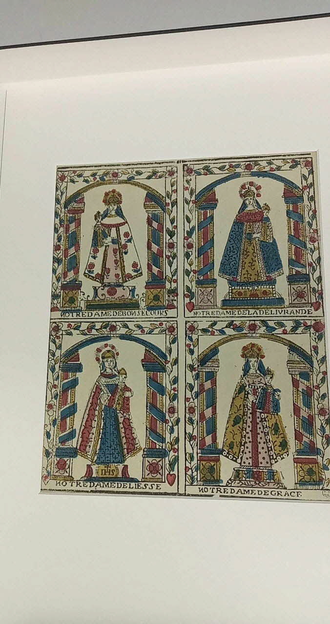 imagerie ancienne Planche de saintetés 1965.75.154 Photo Mucem