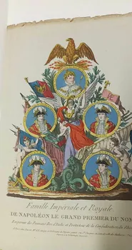 imagerie ancienne Famille Imperiale et Royale.  DE NAPOLEON LE GRAND PREMIER DU NOM  Empereur des Français Roi d'Italie et Protecteur de la Confédération du Rhin. 1963.75.69 Photo Mucem