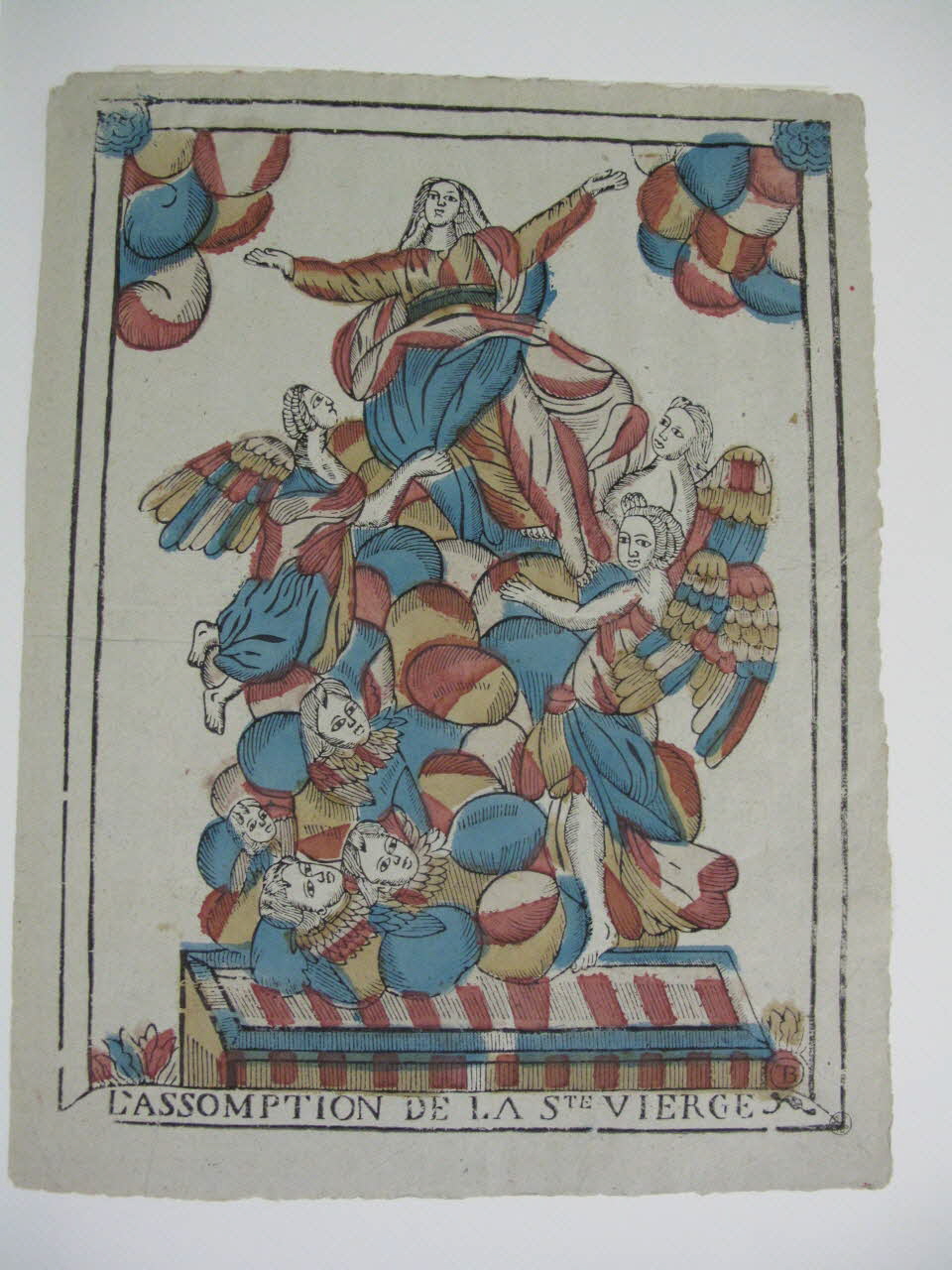 Blin Thomas ; Bridan Charles Antoine imagerie ancienne L'ASSOMPTION DE LA STE VIERGE Chartres 1773-1828 1951.31.6 Photo Mucem