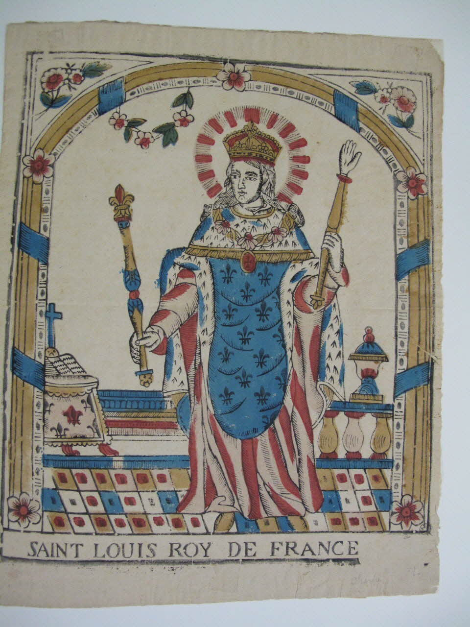 imagerie ancienne SAINT LOUIS ROY DE FRANCE 1951.31.4 Photo Mucem