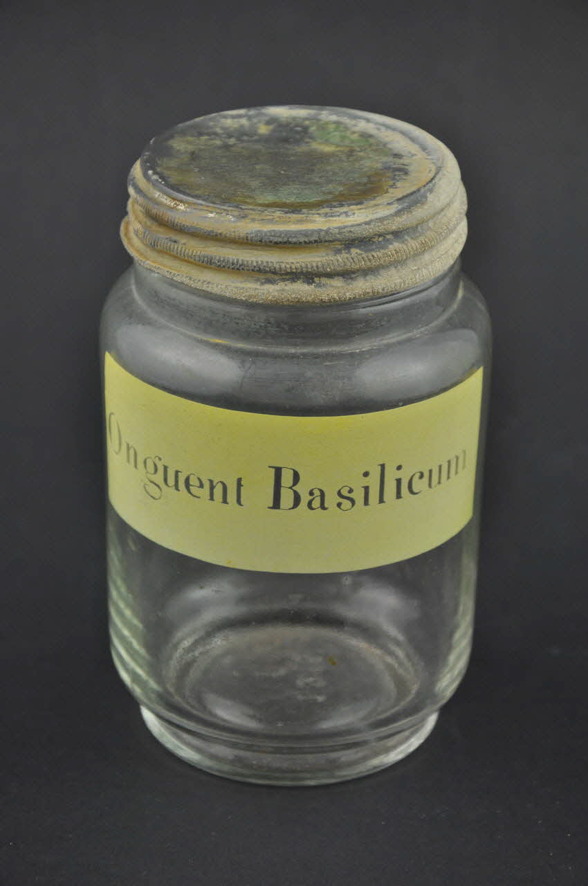 BOCAL A PHARMACIE Onguent Basilicum 2000.68.746.5.1-2 Photo Mucem