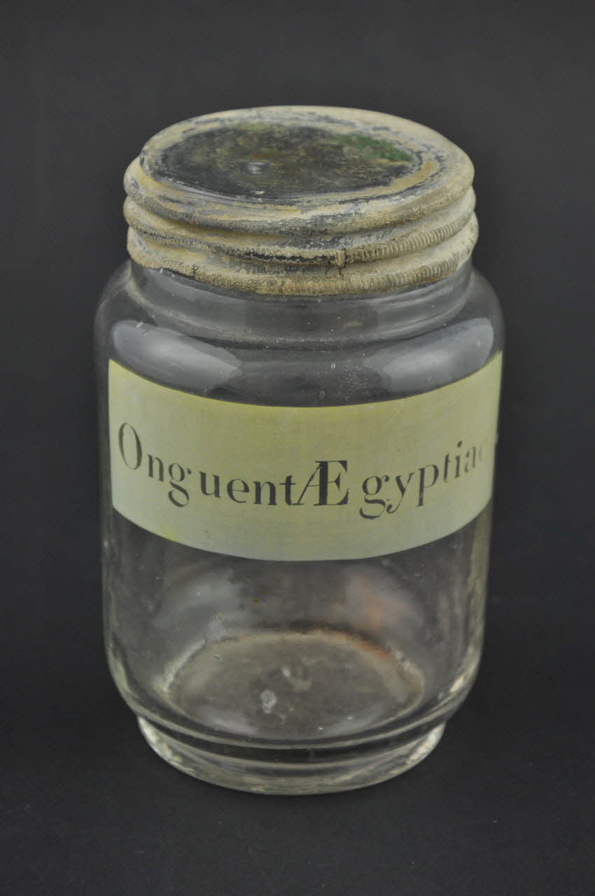 BOCAL A PHARMACIE Onguent/Egyptiae 2000.68.746.8.1-2 Photo Mucem