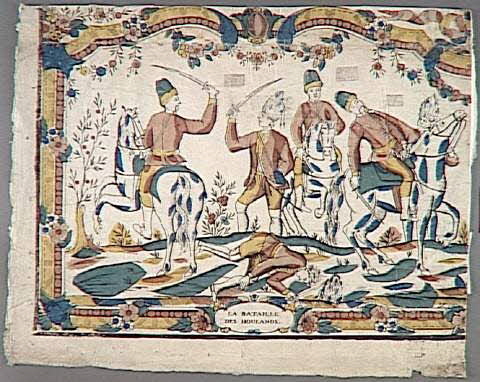 imagerie ancienne LA BATAILLE  DES HOULANDS. 1986.81.12 Photo RMN-Grand Palais (Mucem)