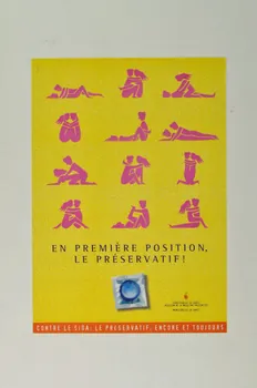 affiche "En première position, le préservatif. / Contre le sida. Le préservatif, encore et toujours" 2005.10.13 Photo Mucem