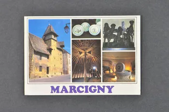 Hôpital Pasteur - Personnel et malades carte postale Carte postale envoyée de Marcigny (71) par un malade France 1999 2003.100.31 Photo Mucem