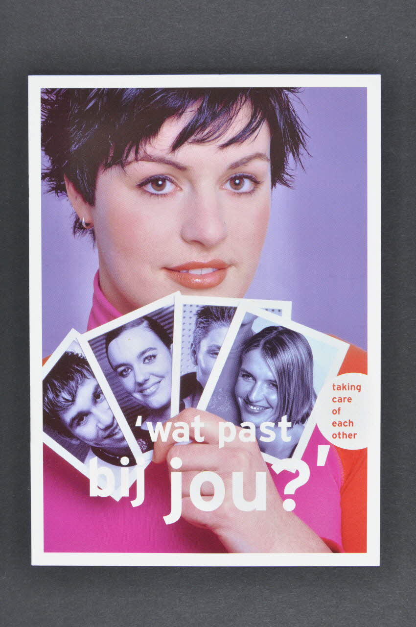 SAD Schorer Stichting carte postale "Taking care of each other / Wat past bij jou ?" Pays-Bas 2004 2005.100.15 Photo Mucem