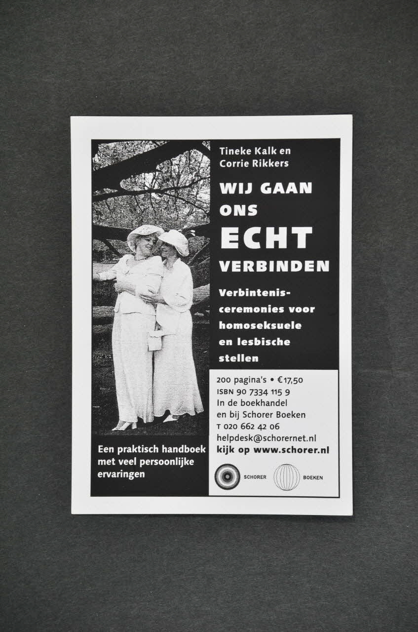 SAD Schorer Stichting flyer "Wij Gaan ons echt verbinden" Pays-Bas 2004 2005.100.2 Photo Mucem