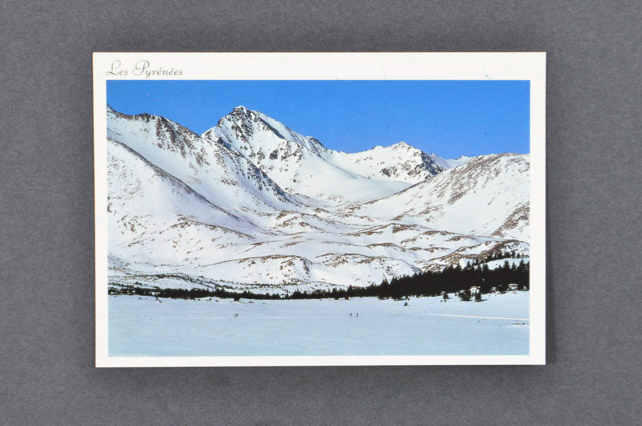 Hôpital Pasteur - Personnel et malades carte postale Carte postale envoyée des Pyrénées par un malade France 1998 2003.100.47 Photo Mucem