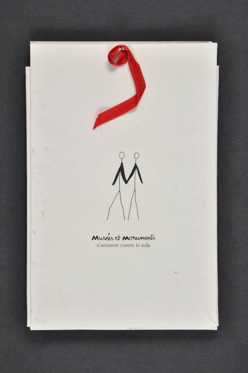 Pochette de cartes postales Musées et Monuments s'unissent contre le sida 2003.100.58.1 Photo Mucem
